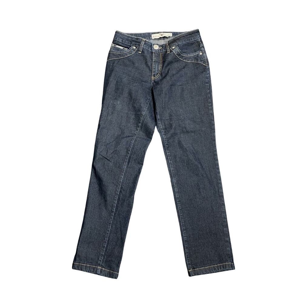 Beija Flor Denim Stretch Jeans Size 6 Made in Brazil Classy Chic Minimalist